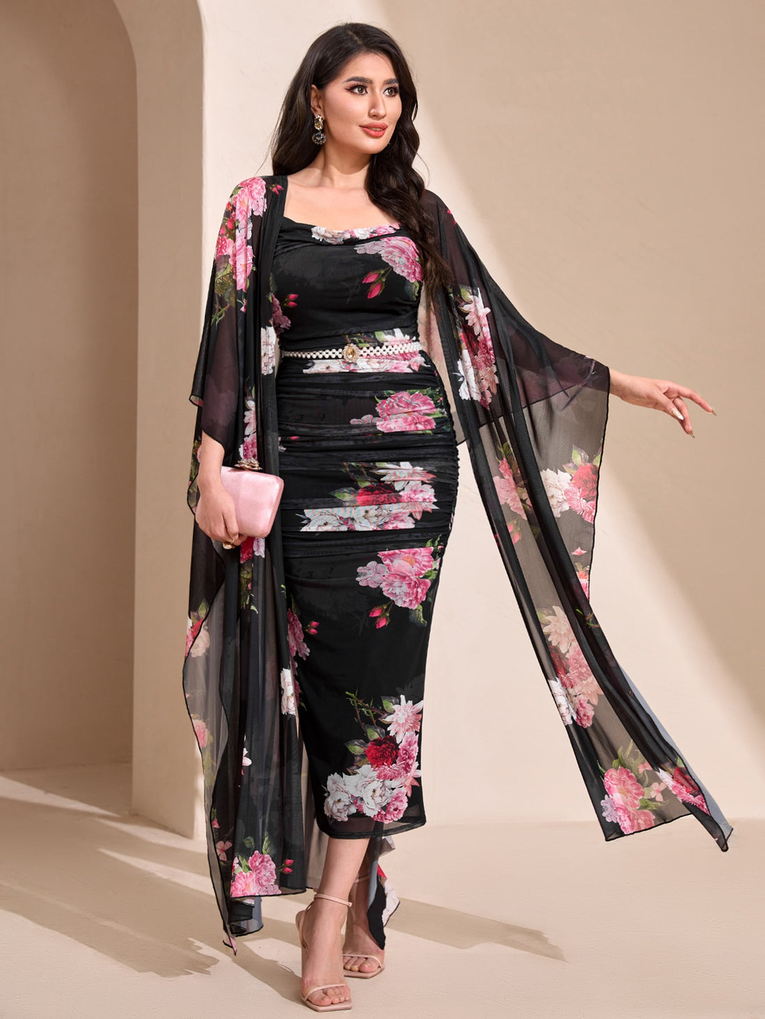 Modelyn Floral Robe 2-Piece Set
