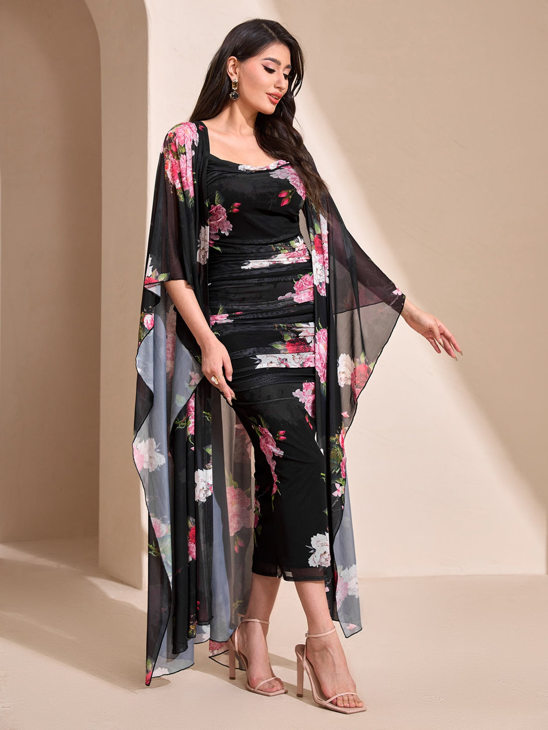 Modelyn Floral Robe 2-Piece Set