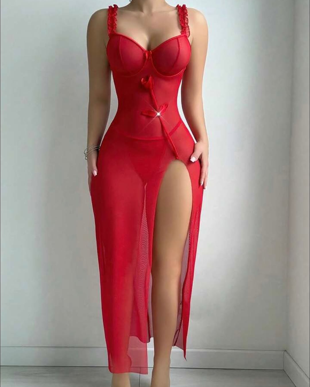 Luxury Women's red Long Dress