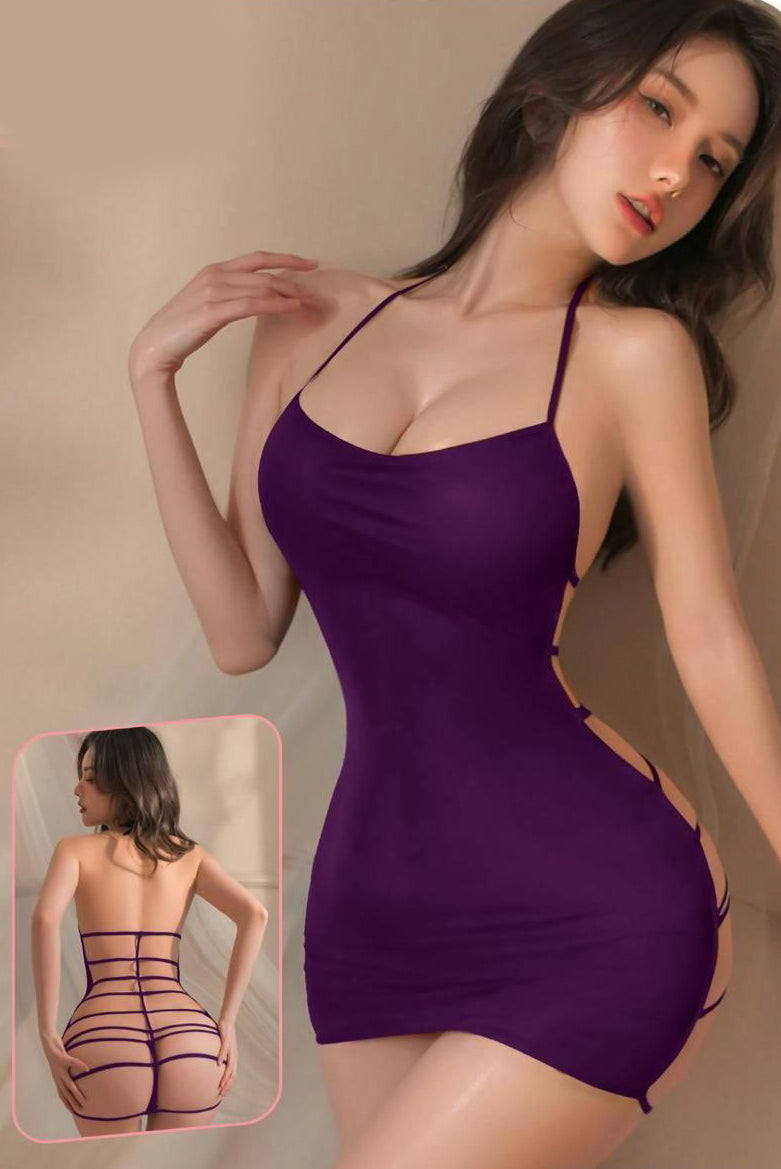 Open Back Dress بيبي دول قصير اربطه مفتوح من الظهر