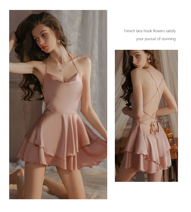 2 Pcs Satin Set طقم اول ليله ساتان ناعم