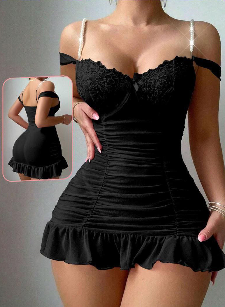 Mesh Splicing Sexy Lingerie Set