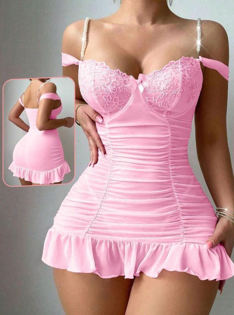 Mesh Splicing Sexy Lingerie Set