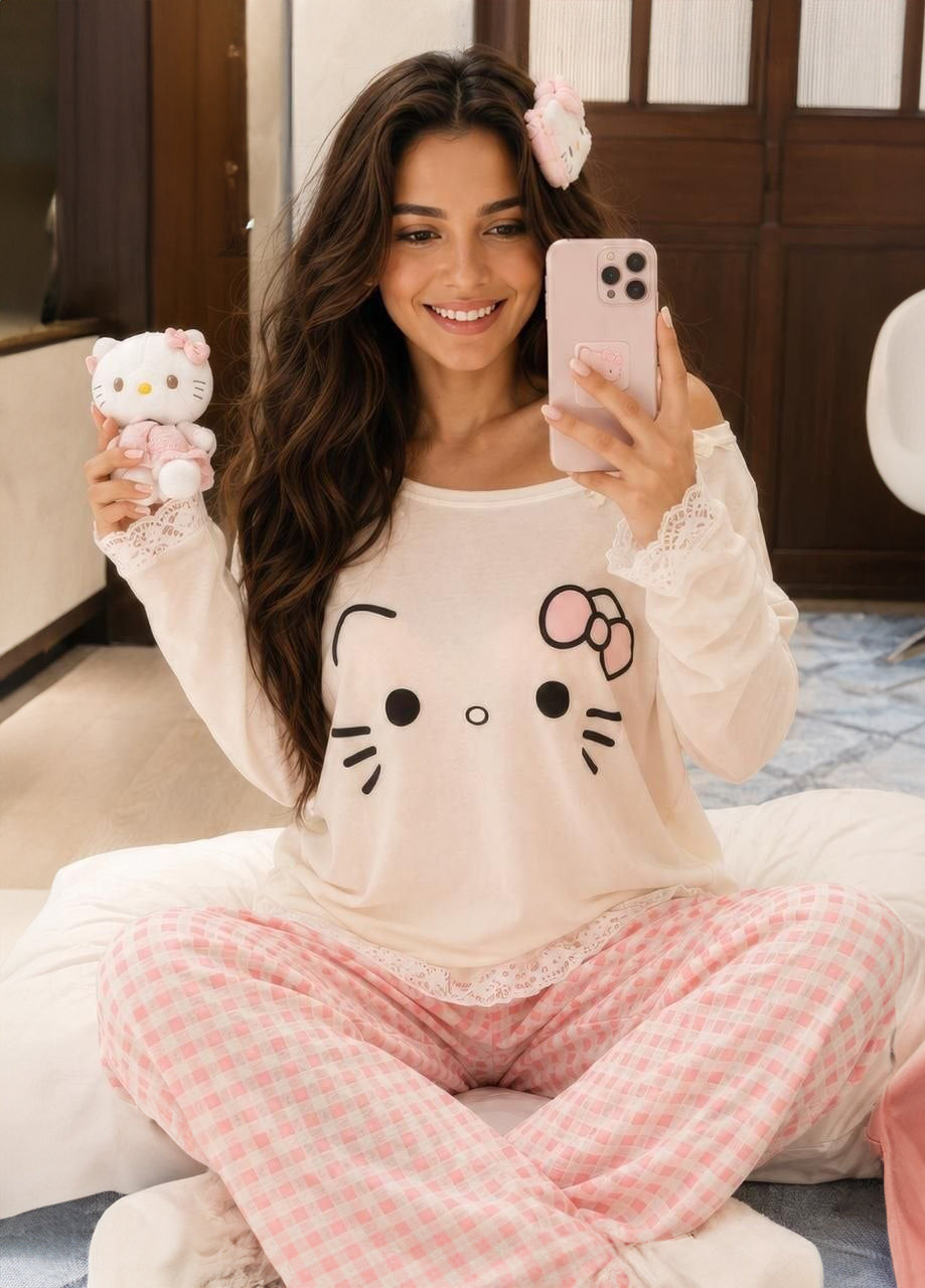 Cotton Plaid Pajama Set