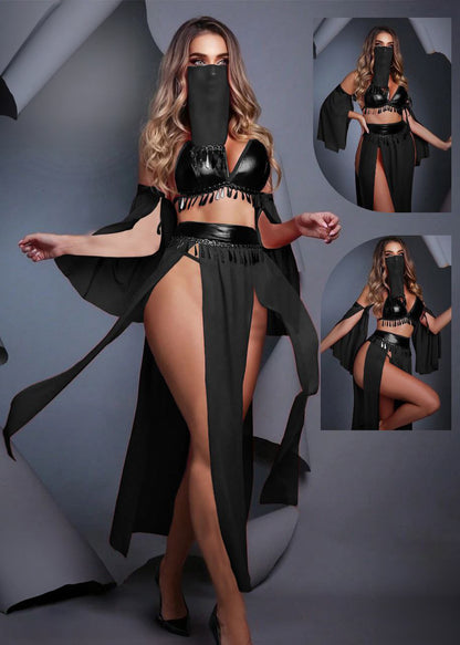 Fantasy Costume Women's Sexy Lingerie  بدلة تنكري رقص شرقي كامله