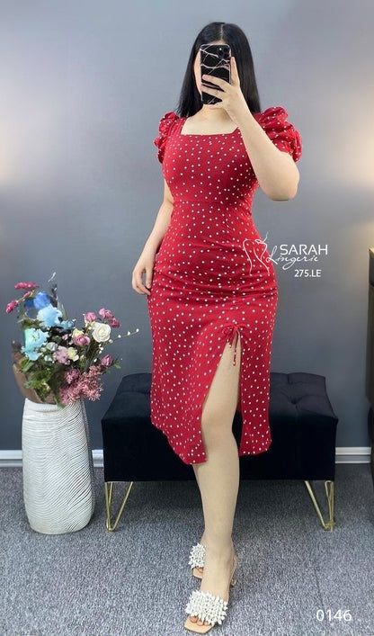French Style Retro Dots Dress