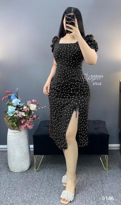 French Style Retro Dots Dress