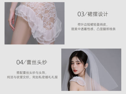 طقم اول ليله تول مع الطرحه