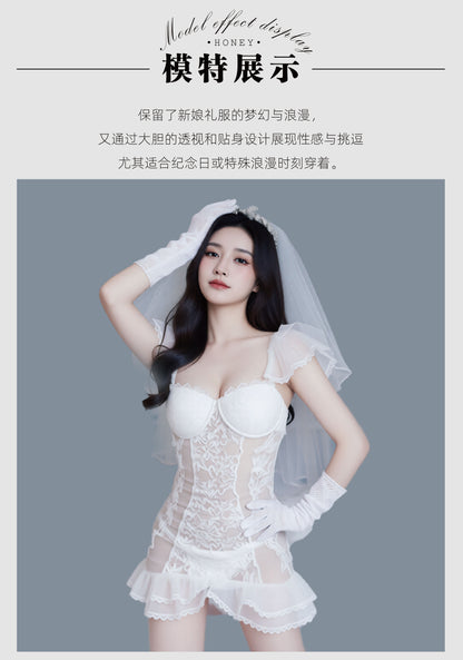 طقم اول ليله تول مع الطرحه