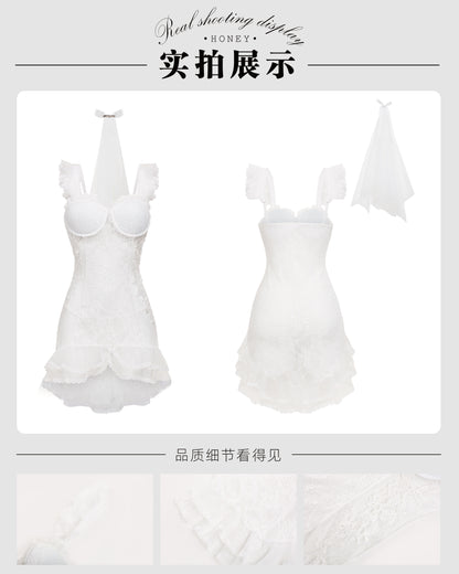 طقم اول ليله تول مع الطرحه