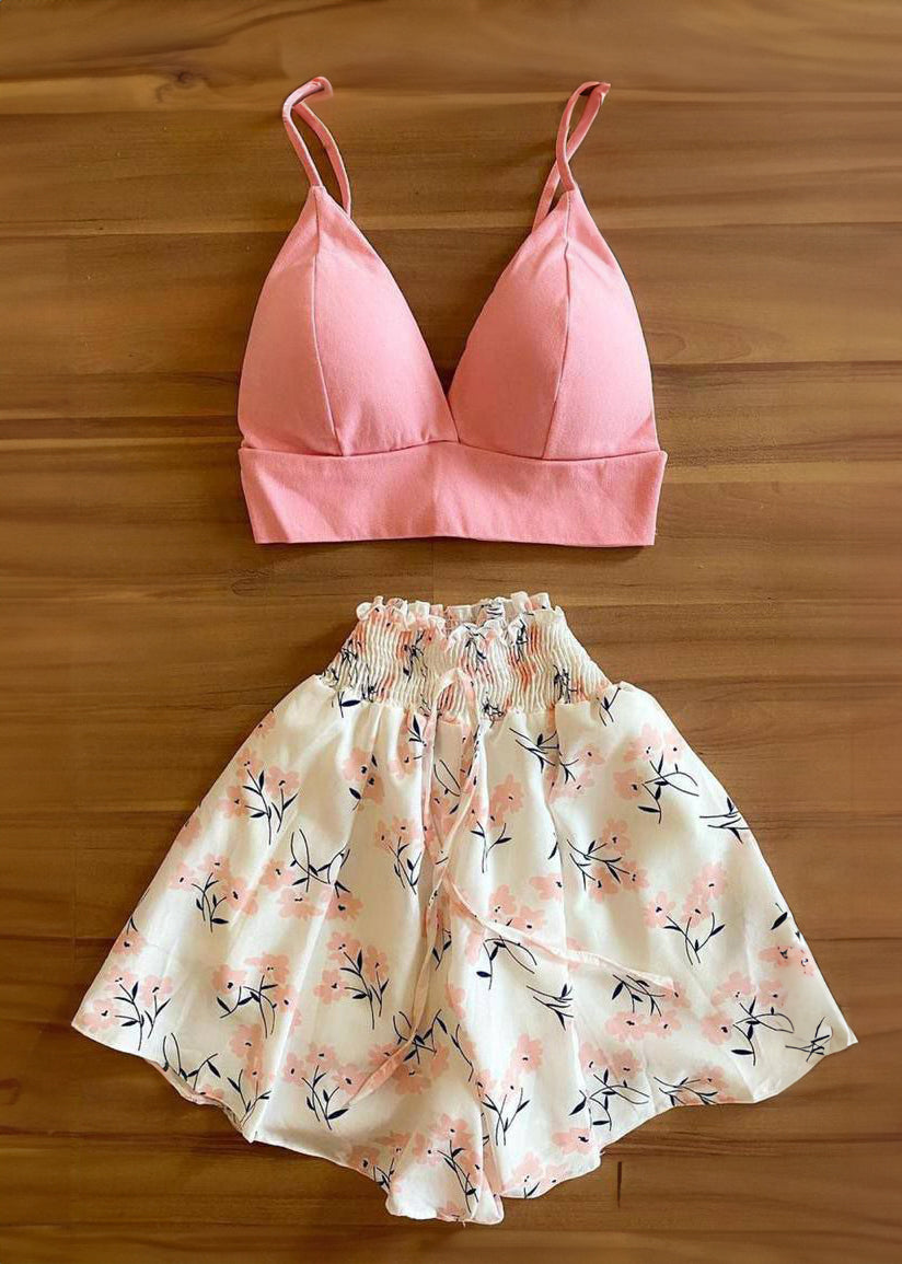 Trim Cami Top & Shorts PJ Set