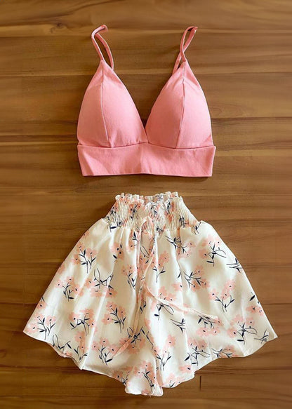 Trim Cami Top & Shorts PJ Set