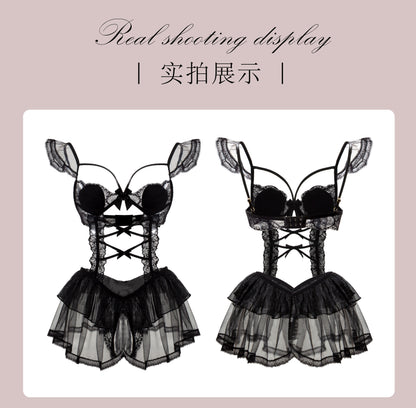 Extremely Sexy  Cutout Hollow  Patchwork Bodysuits, Alluring Silhouette