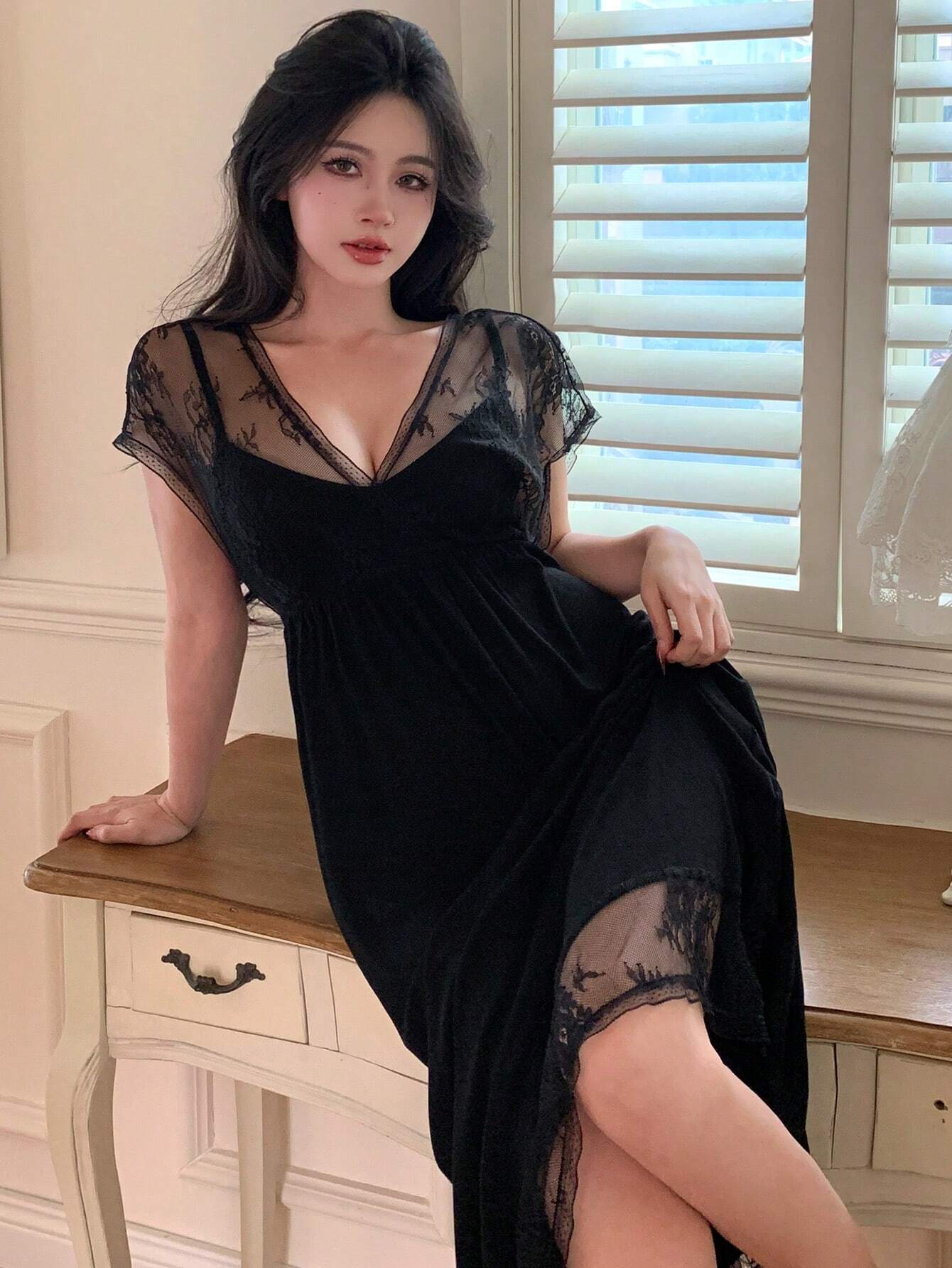 Lace Cami Long Nightdress