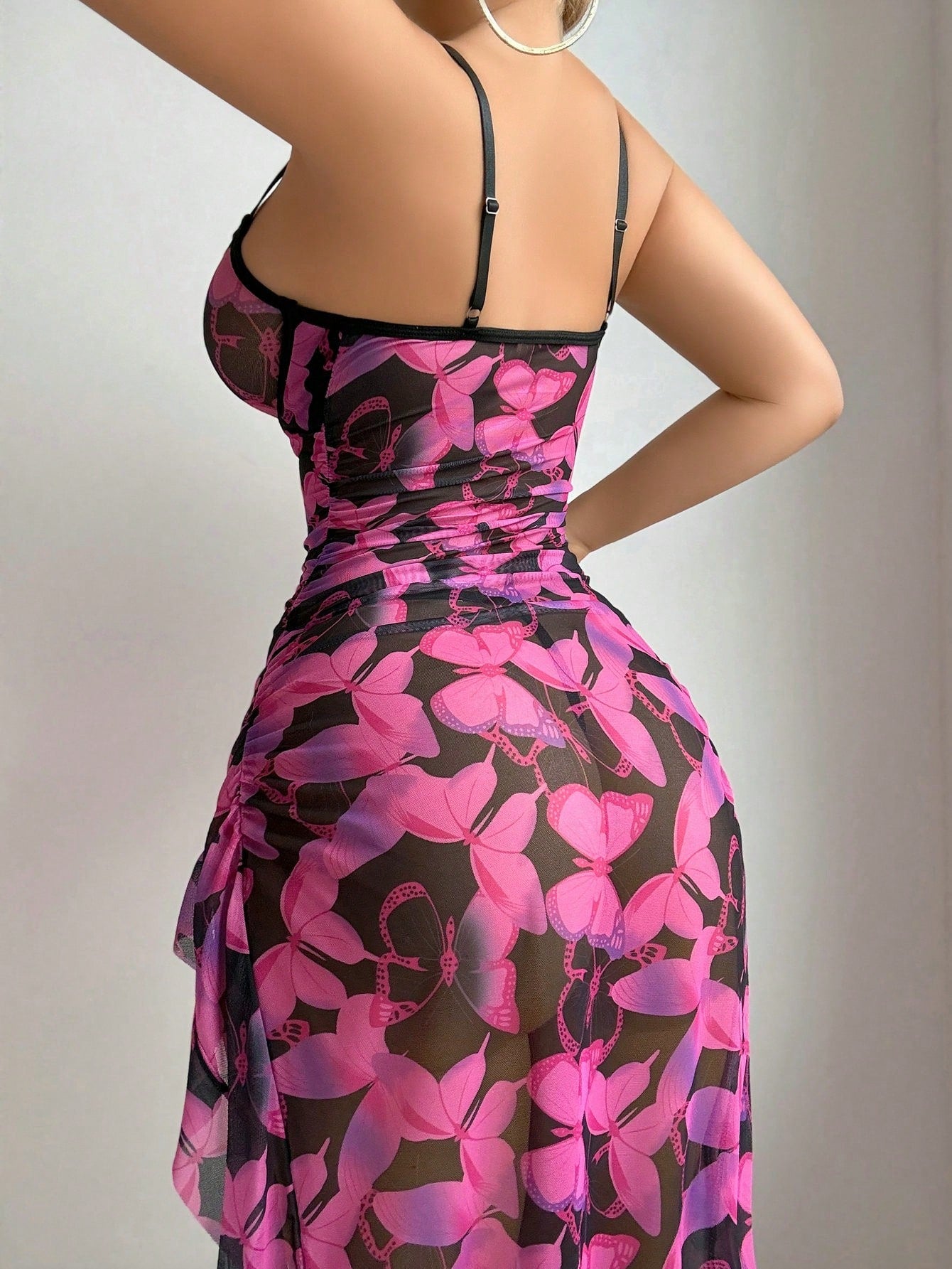 Floral Noir Corset Skirt Set