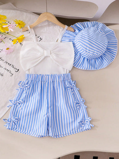 طقم قطعتين توب كت مع شورت قطن