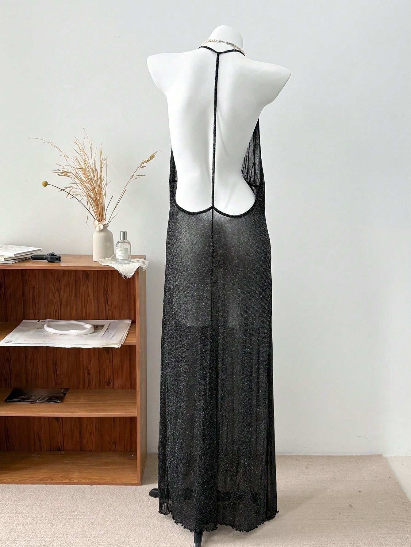 Long Mesh Cami 2-Piece Set
