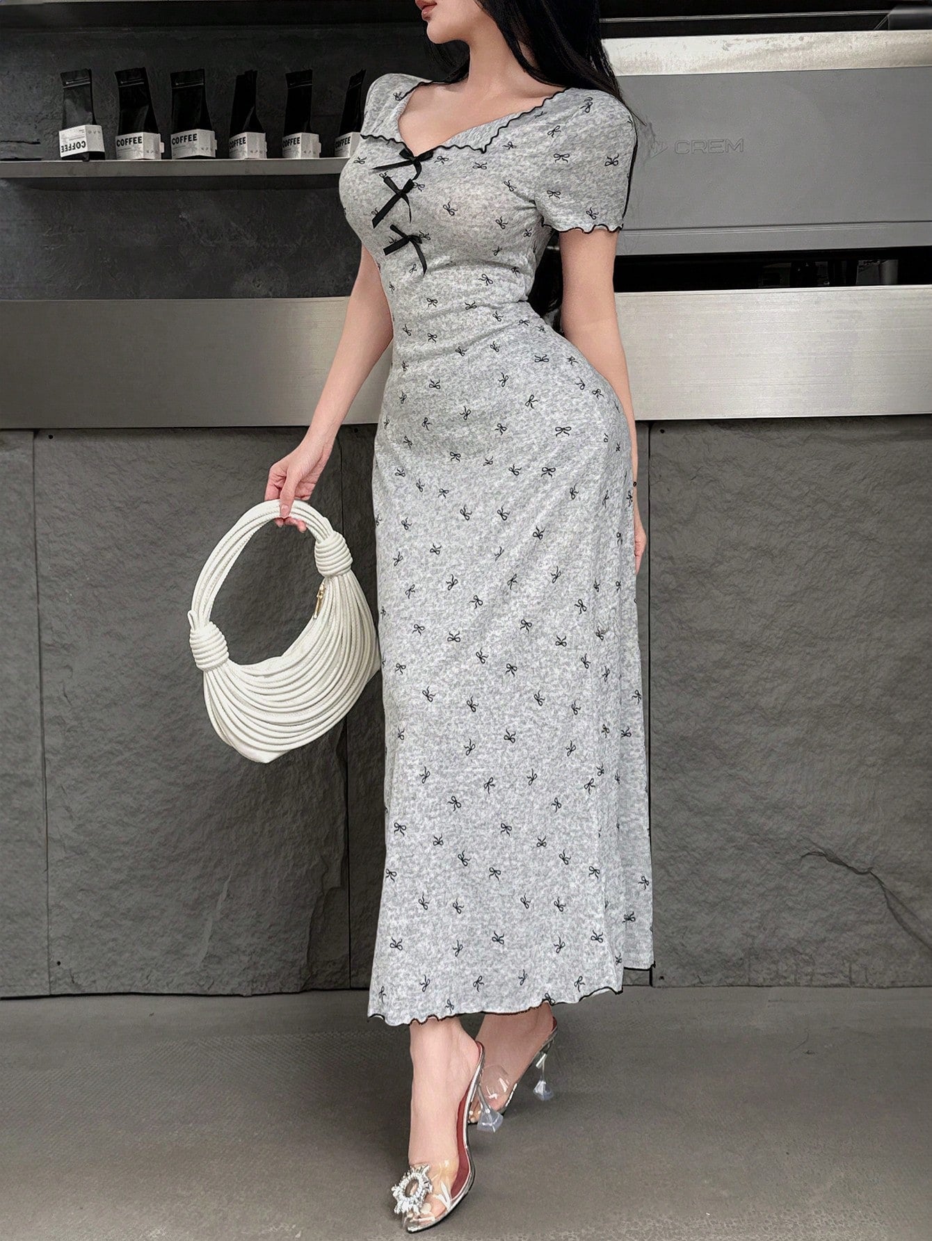Feyla Bow Maxi Dress