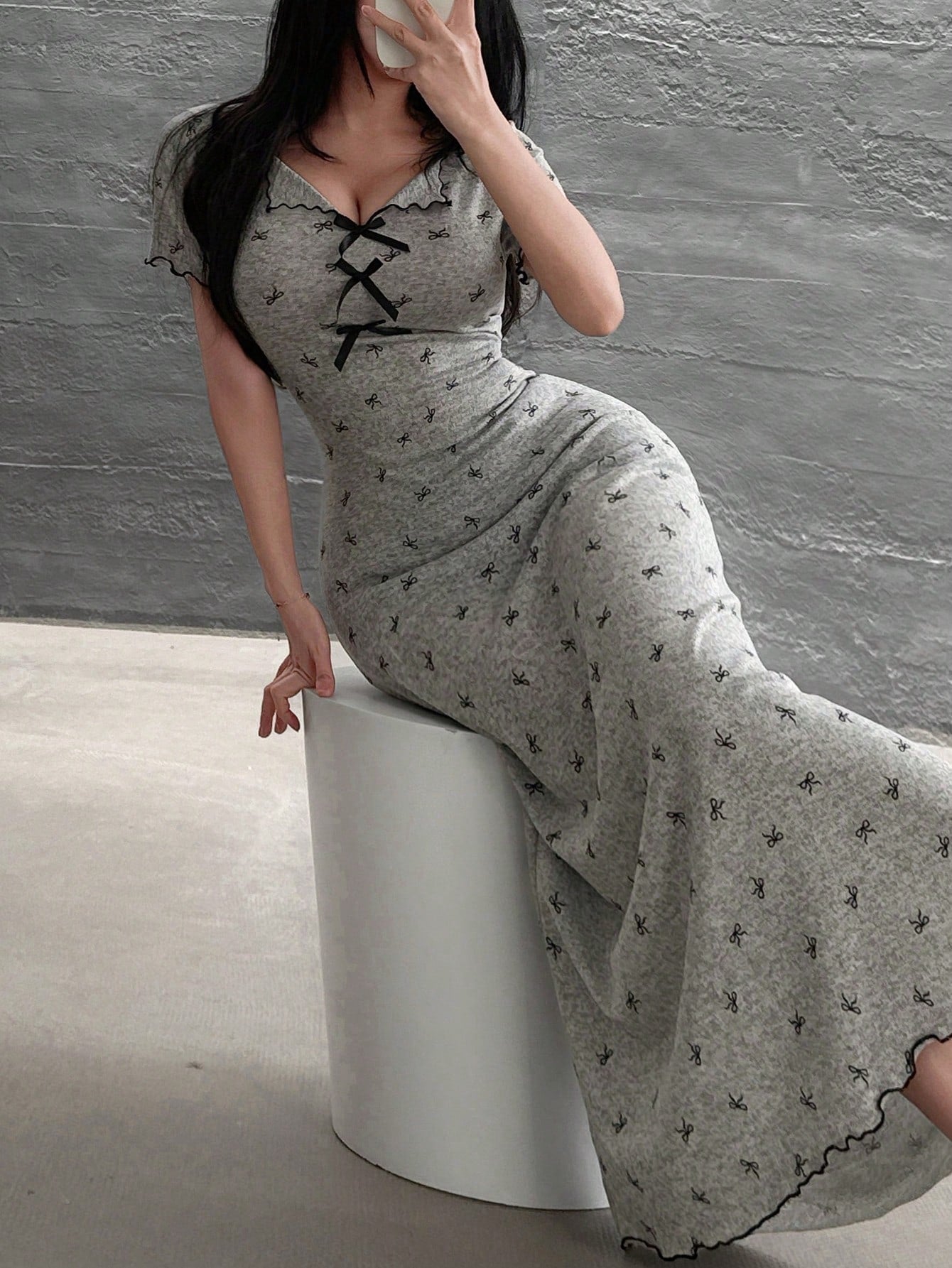 Feyla Bow Maxi Dress