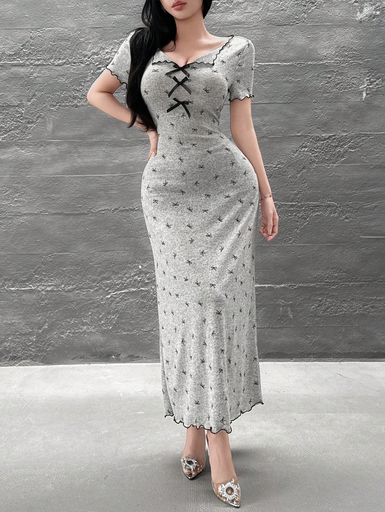 Feyla Bow Maxi Dress