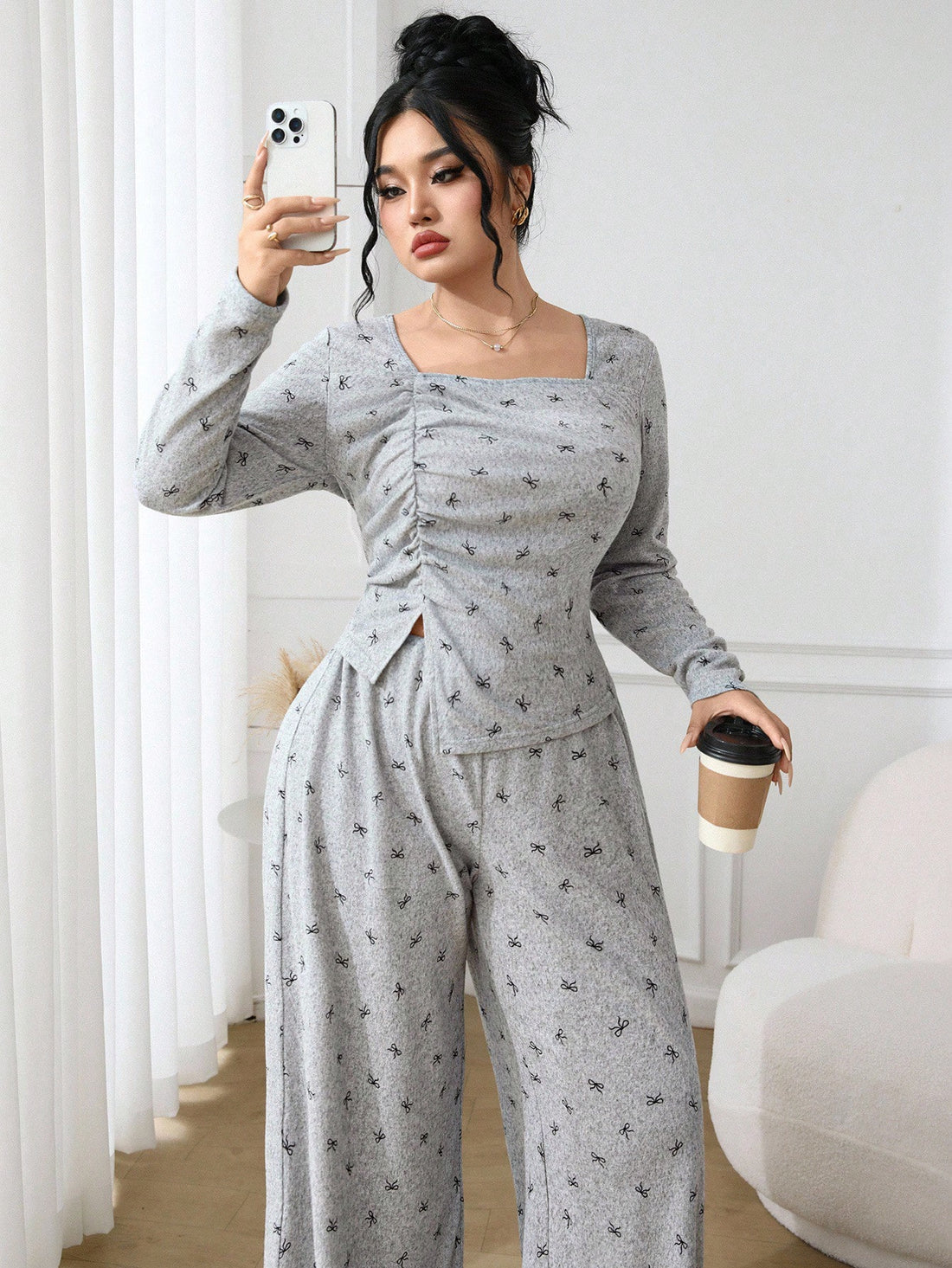 Cotton Long-Sleeve Pajama Set