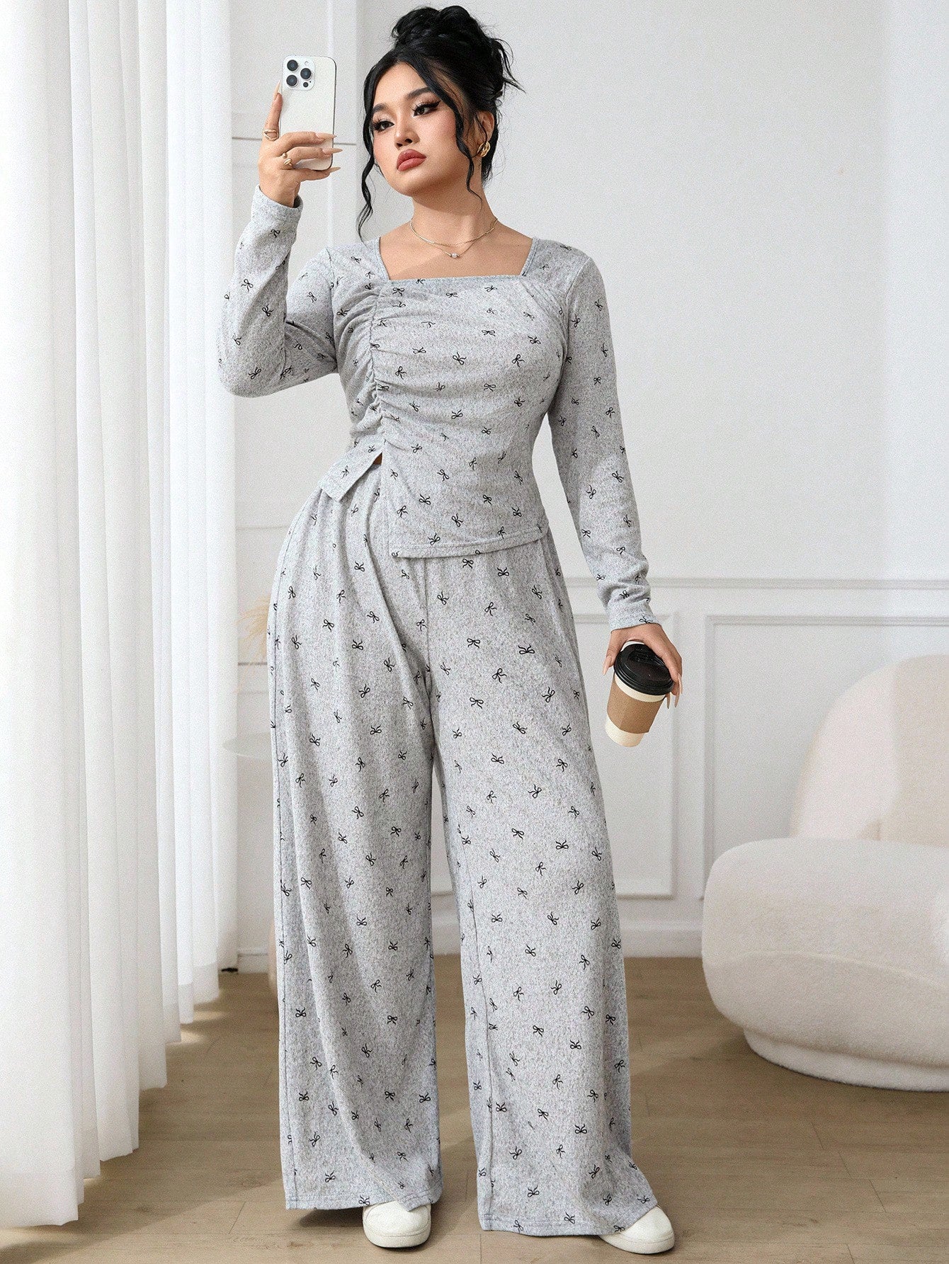 Cotton Long-Sleeve Pajama Set