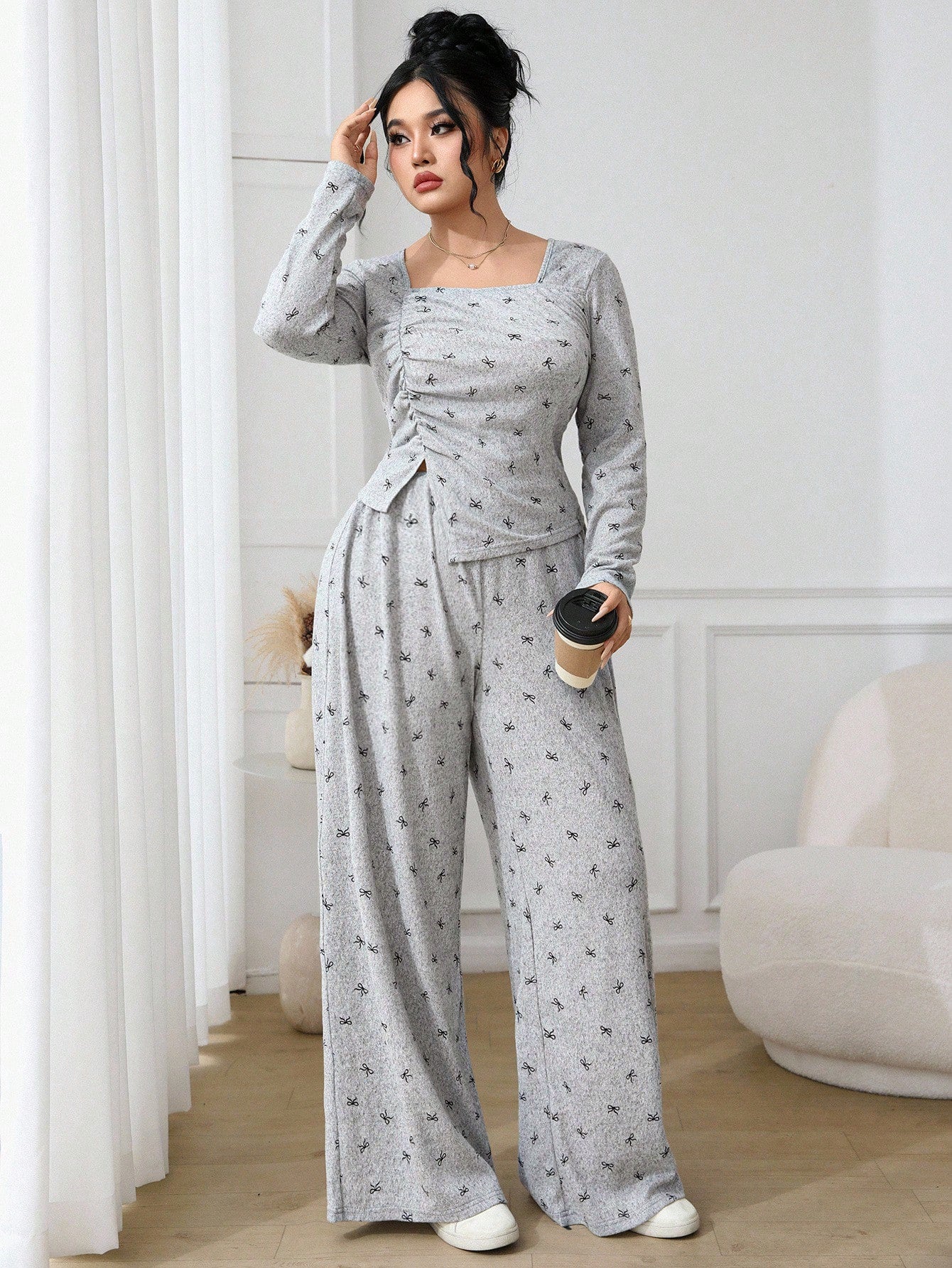 Cotton Long-Sleeve Pajama Set