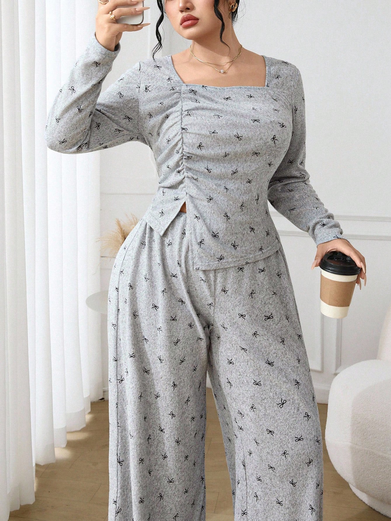 Cotton Long-Sleeve Pajama Set