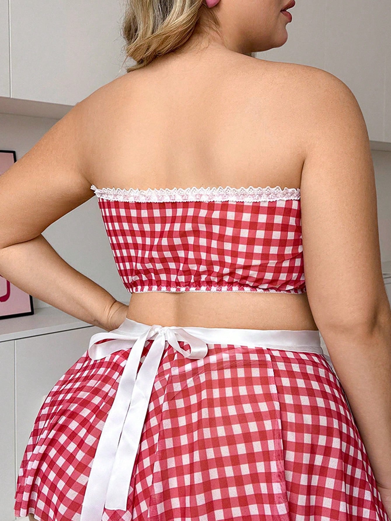 Spicy Aura Plaid 2-Piece Set