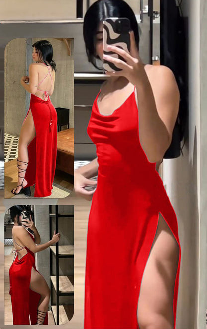 Sexy Backless Long Dress