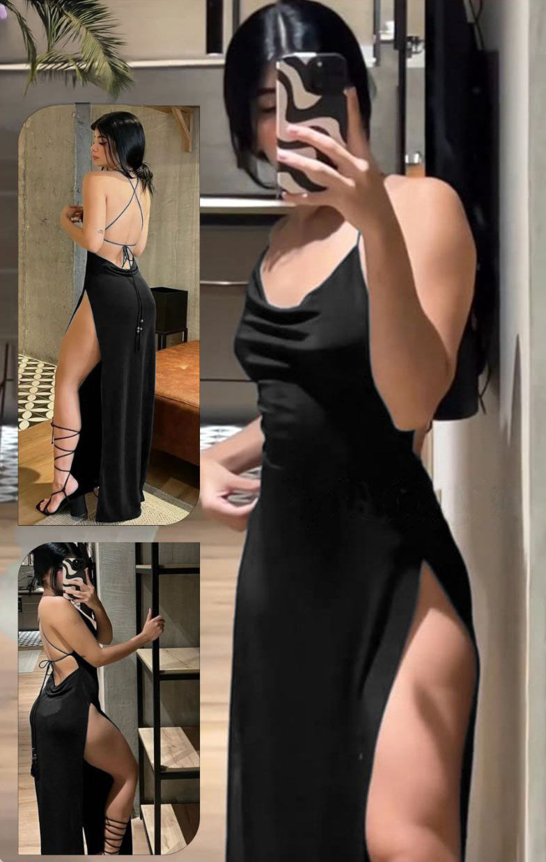 Sexy Backless Long Dress