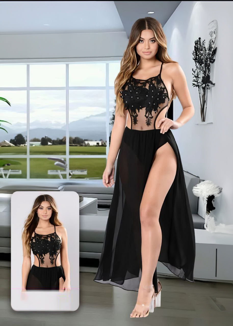 Chiffon Lace Chemise