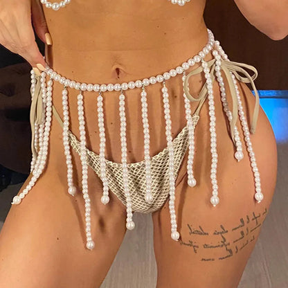 Luxury Pearls Halter Bikini