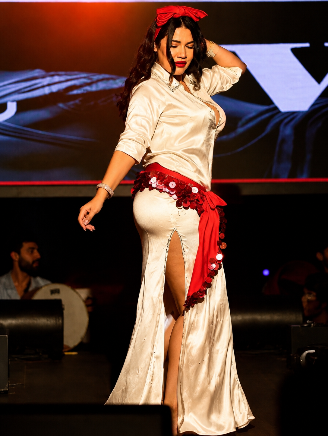 Badiaa Satin Dance Set