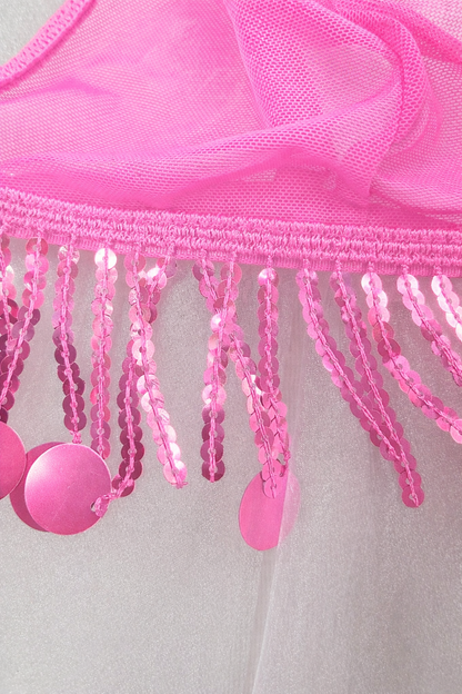 High Waist Slit Long Skirt Lingerie Set Exotic Perspective Mesh Set Sexy Lingerie