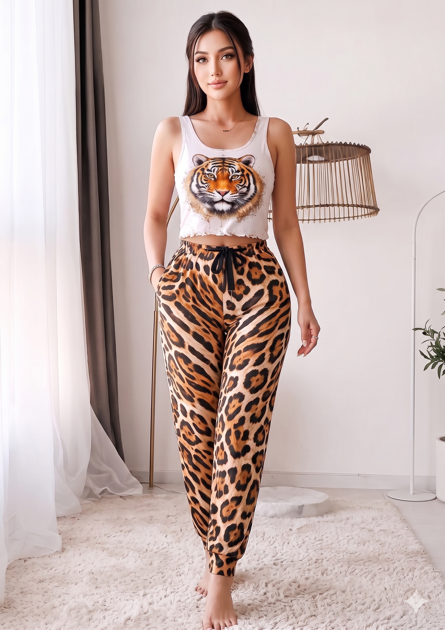 Eye of the Tiger Plush Pajama Pants