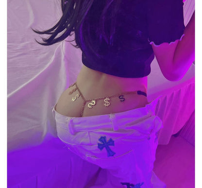 Hotty - Dollar Sign Chain Thong