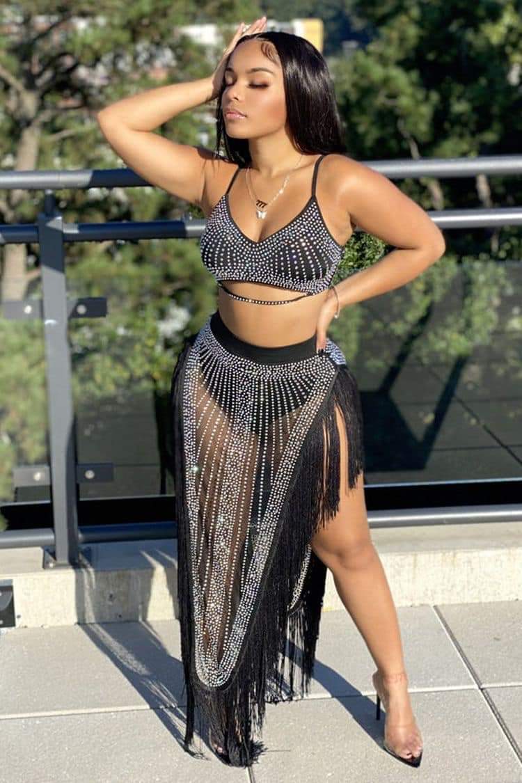 Midnight Queen Embroidered Set