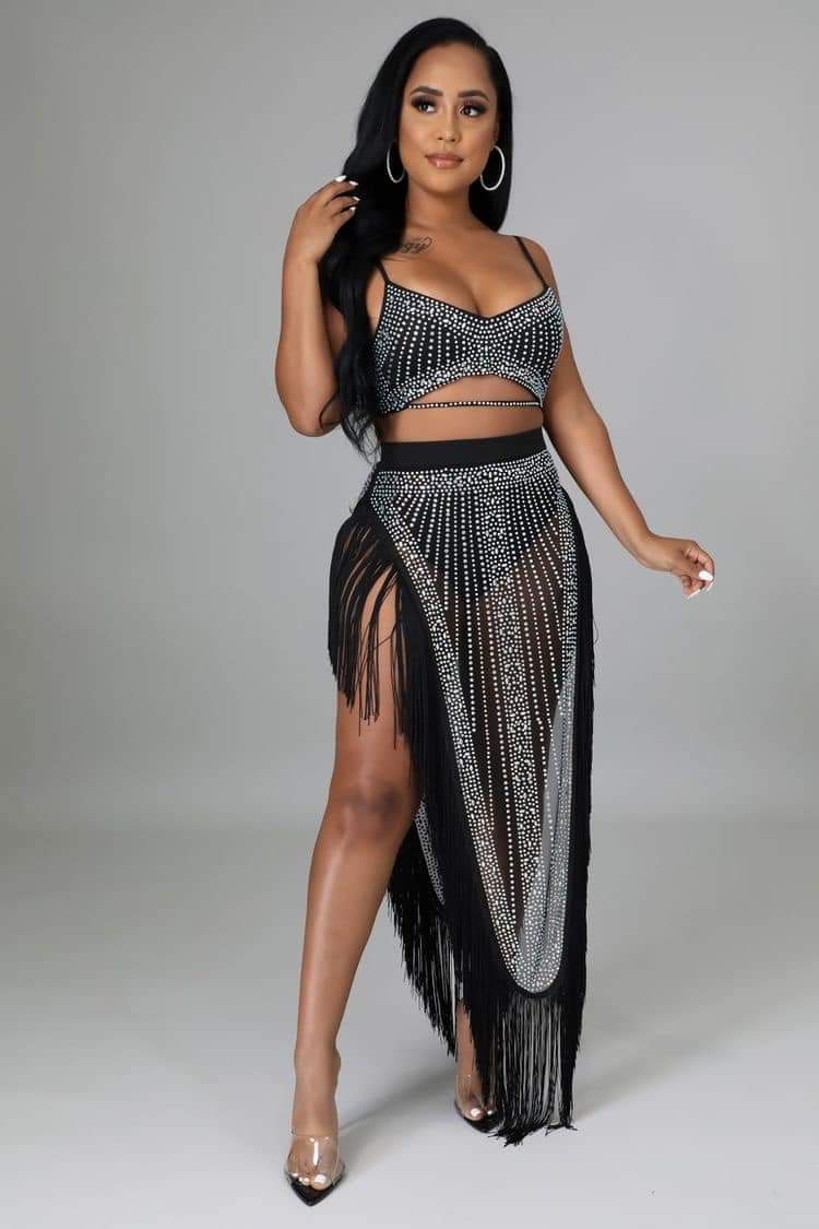 Midnight Queen Embroidered Set
