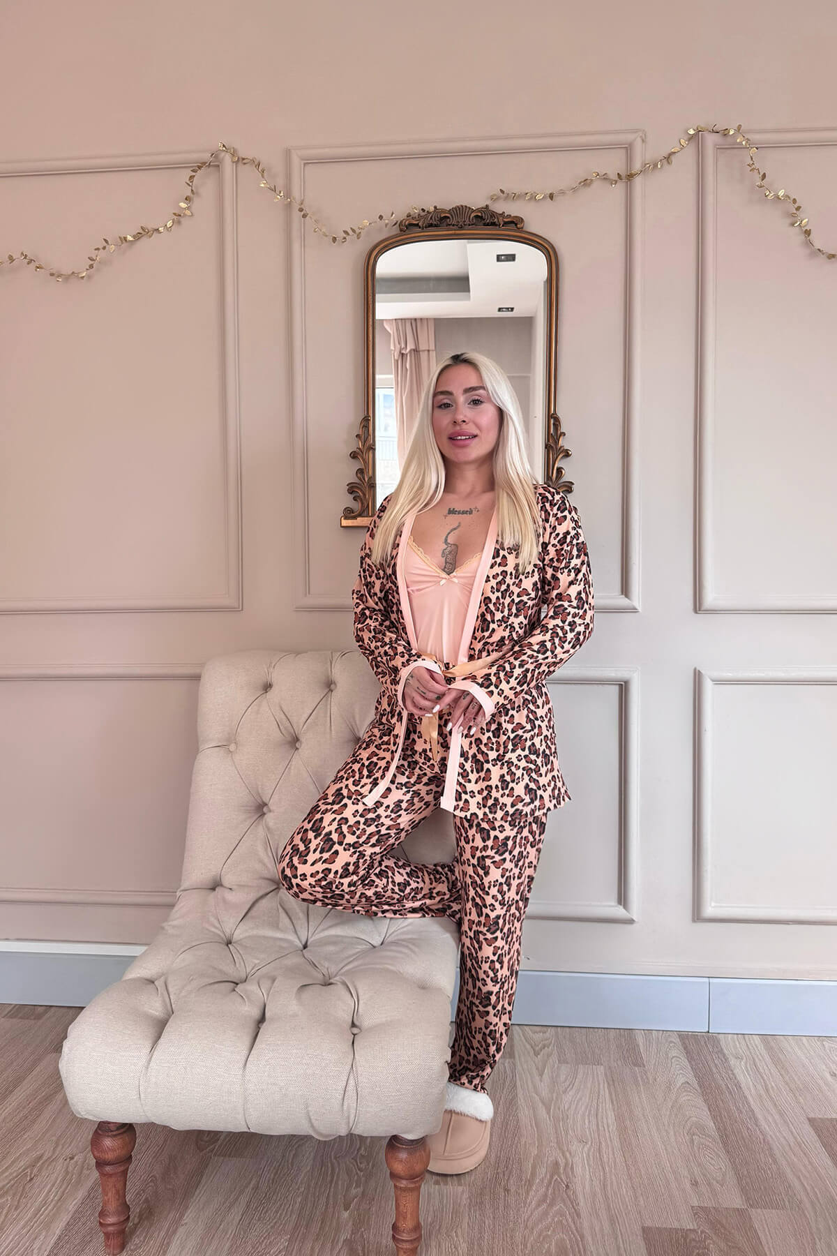 بيجامه قطن عالي الجودة 3 قطع تايجر