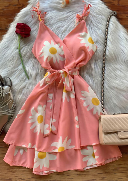 DAISY DRESS WITH BOW STRAP