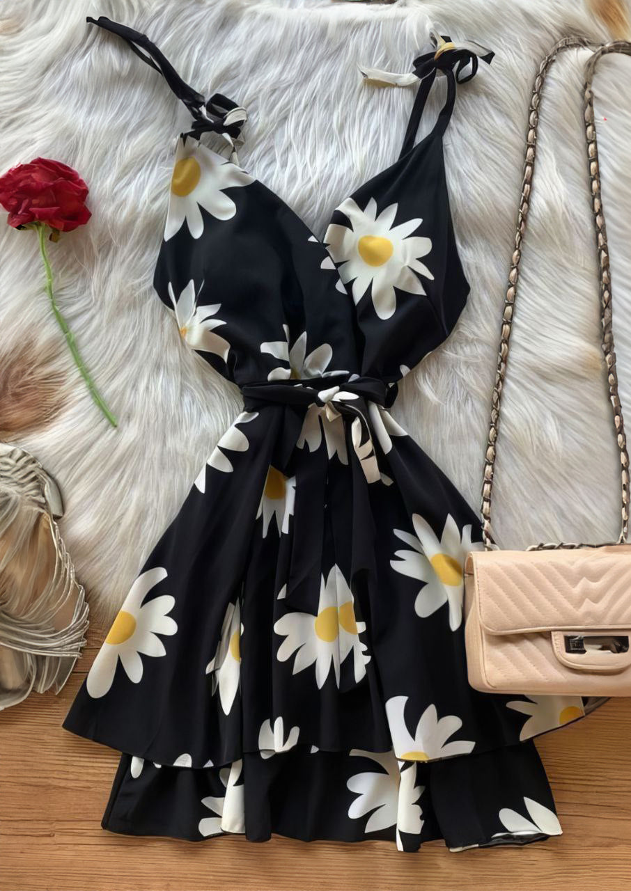 DAISY DRESS WITH BOW STRAP