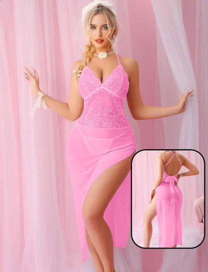 2-Piece Bridal Lingerie Set in Lace and Tulle