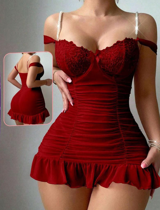 Mesh Splicing Sexy Lingerie Set