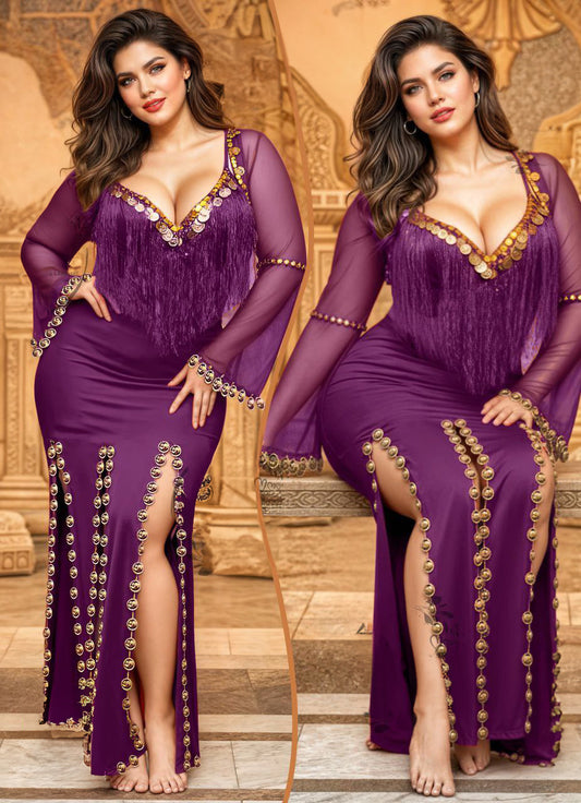 Fantasy Costume Shiny Sequin Decor  Sexy Party Costume Lingerie Set بدلة رقص شرقي مع اكسسوار ديكور