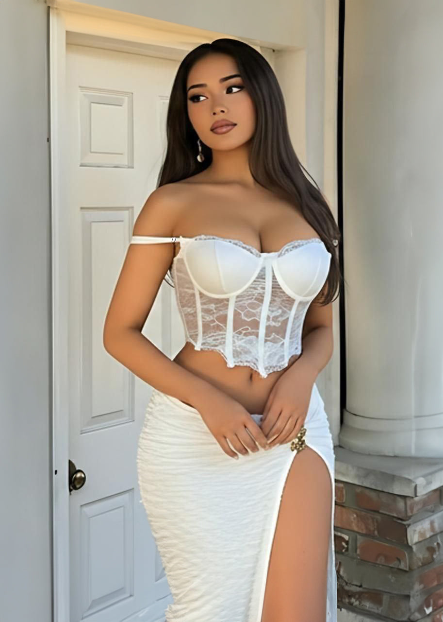 Floral Lace Mini Dress