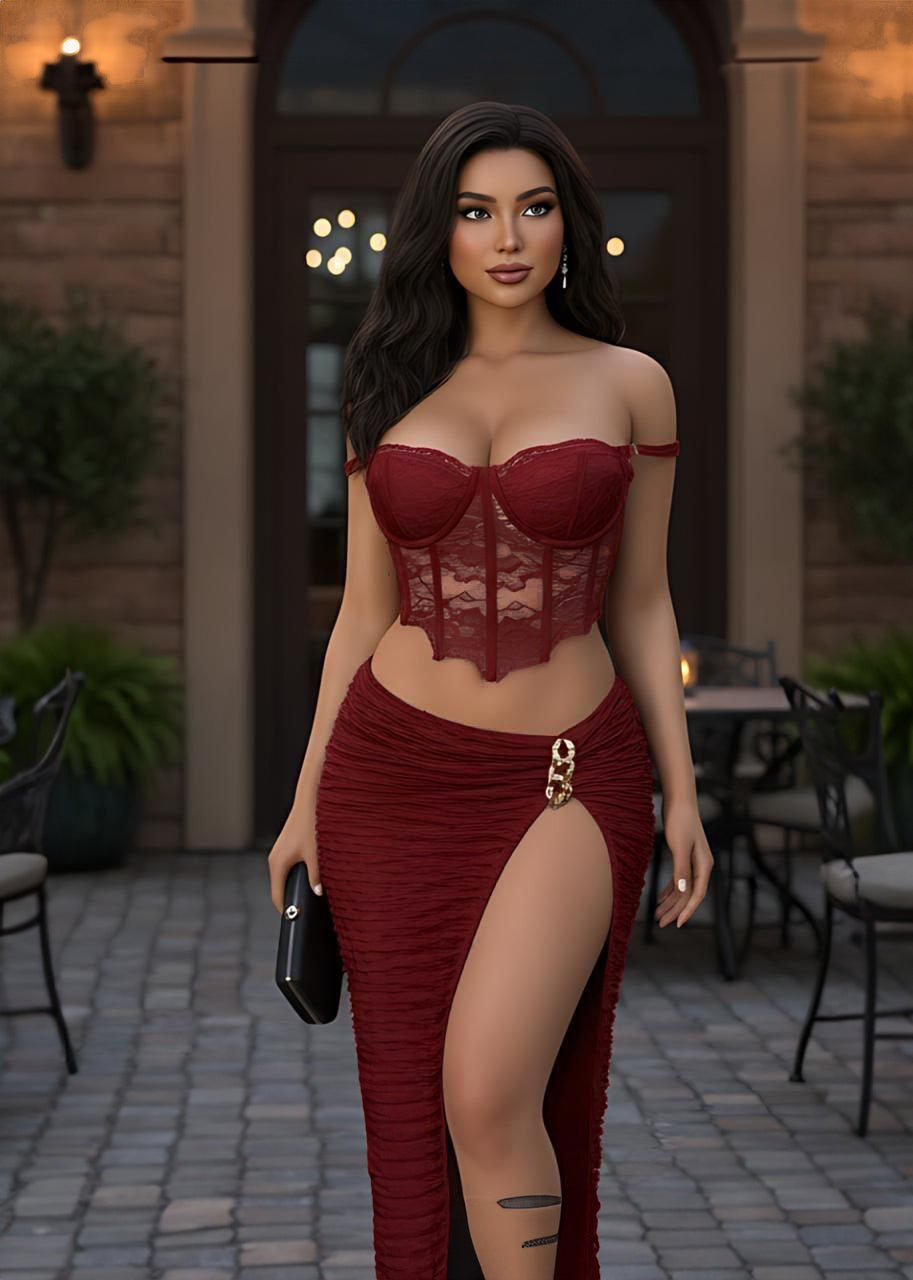 Floral Lace Mini Dress