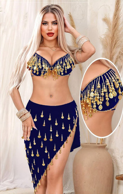 بدلة رقص مع اكسسوار ديكور