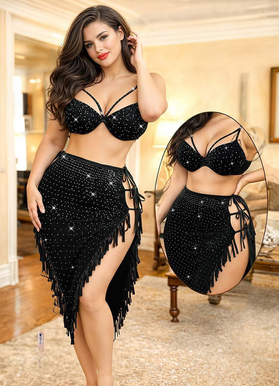 بدلة رقص زبدة مطرزة