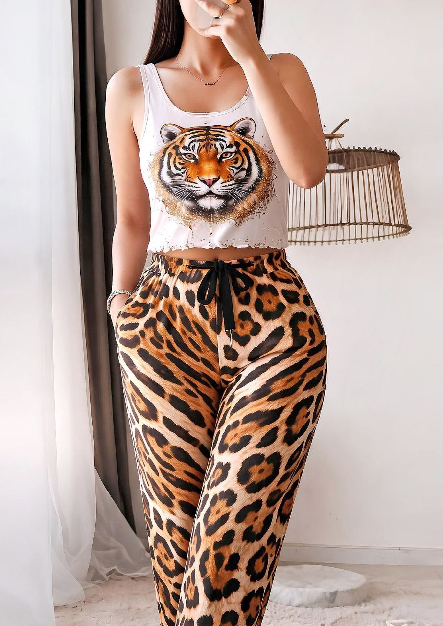 Eye of the Tiger Plush Pajama Pants